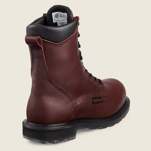 レッド ウィング(Red Wing) SuperSole® 2.0 - 8インチCSA安全つま先 ブーツ メンズ ボルドー JP39618